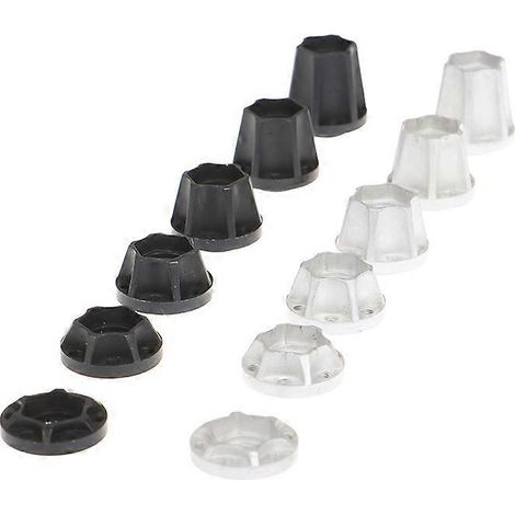Deux jantes hexagonales en alliage de 12 mm, compatibles avec les jantes de crawler RC à l'échelle 1/10 (1,9/2,2), SCX10 (1/5)