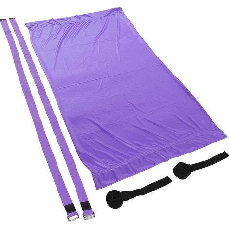 Sangle de yoga aérien pour grand écart, étirement et inversion, entraînement lombaire avec sac PE, violet (1/5)