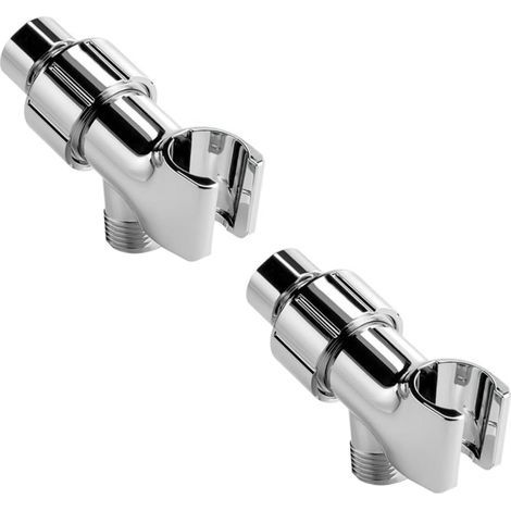 2-piece bathroom bypass adapter, sturdy base for universal shower heads, easy to install (1/5)