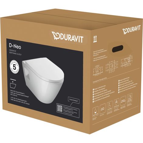 Juego Duravit D-Neo para WC suspendido, con WC suspendido, incl.