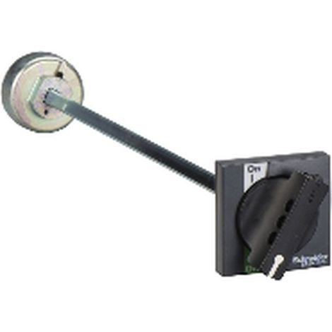 Mando rotativo SCHNEIDER MDO con empuñadura negra para INS/INV 100-250, montaje frontal.