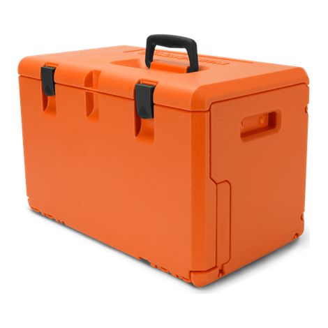 Husqvarna – Coffre à scie pour tronçonneuse – Longueur 18-20 pouces – Construction double paroi – Système de lanière Husky