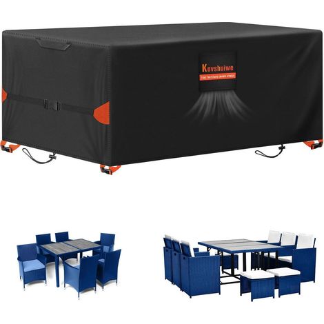 Housse de protection pour meubles de jardin 220x100x74.1cm, imperméable, résistante aux UV (1/5)