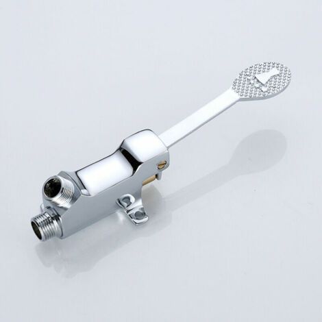 Clapet de pied simple en laiton chromé poli, robinet de pied pour robinet de pied 1 pièce