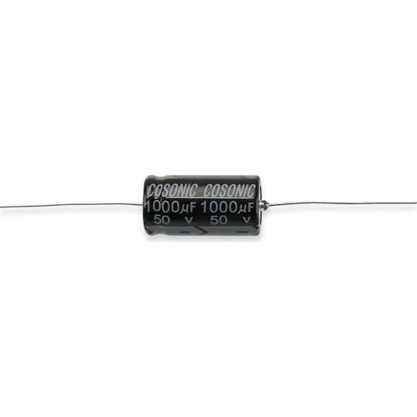 Elko, 1000 µF/50 V, 105°C, axial