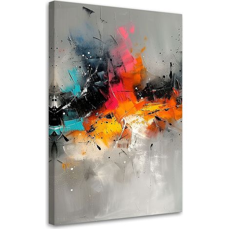 Tableau déco Abstraction colorée Expression 40x60 (1/5)