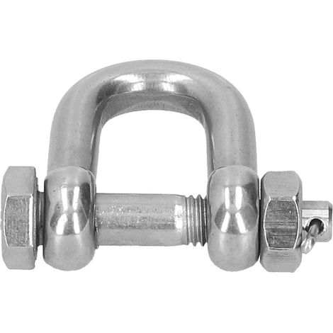 2 Pièces Manille d'ancrage à anneau en D, Manilles M10 en acier inoxydable, Heavy Duty Manille à D-shaped 500kg/1102,3lbs (1/3)