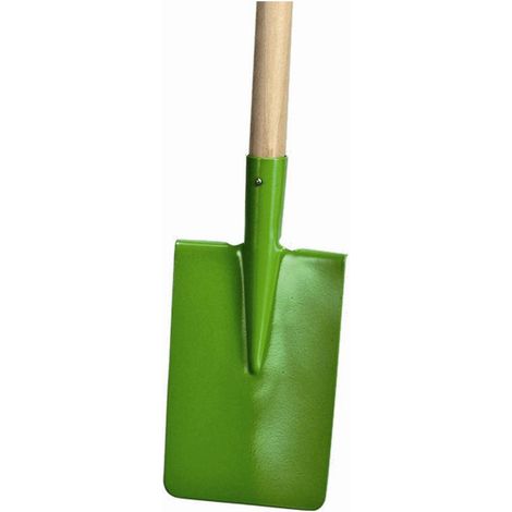 Kinderspaten farblich sortiert 12cm breit, Holzstiel 75cm