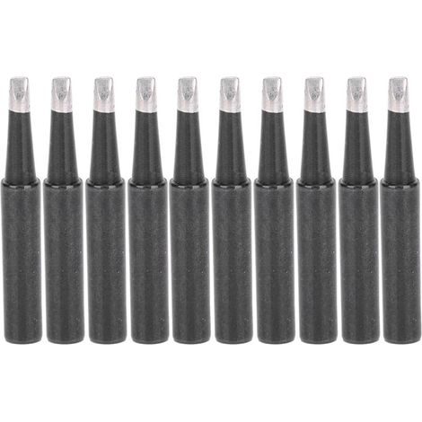 Lot de 10 Pointes de Fer à Souder, Noires, à Chauffage Rapide, pour Stations 936, 937 et 938 (1/5)