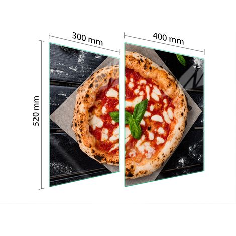 PLACA PROTECTORA DE VIDRIO PARA ESTUFA 70x52 PIZZA (1/5)