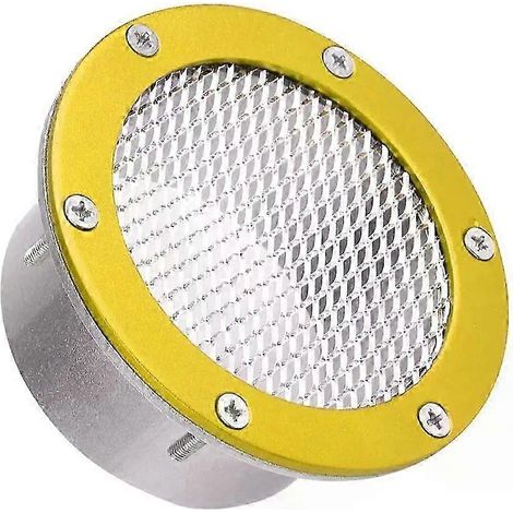 Grille d'aération de pare-chocs pour voiture de course, entrée d'air froid, cache d'aération universel pour pare-chocs, accessoires automobiles 3/3,5/4" (4 pouces, or) (1/5)