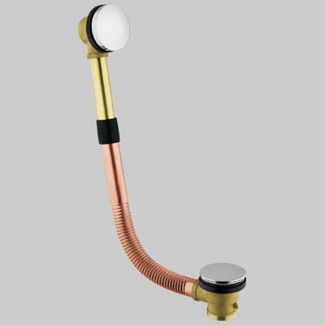 "COLONNA SCARICO VASCA CON TAPPO A SCATTO - 1""1/2 normale L 45÷55 cm"