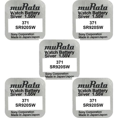 .5 Murata-Sony 371 SR920SW Watch  1,55V.