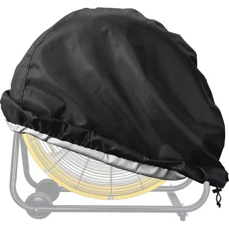 (Noir, 61x19CM) Couvercle de ventilateur industriel, couvercle de ventilateur d'extérieur, convient aux environnements intérieurs et extérieurs. (1/5)