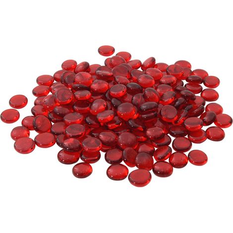 Glass Nugget 17-19 mm Scarlet Glass vidaXL (1/4)