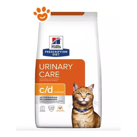Hills Cat Prescription Diet c/d Multicare Pollo - Sacco 8 Kg - Cibo Secco Gatti