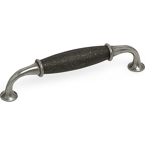 Asa 128 mm R.Mo.3585.53.58 Modelo Carcasona Plata Vieja-Hierro Negro