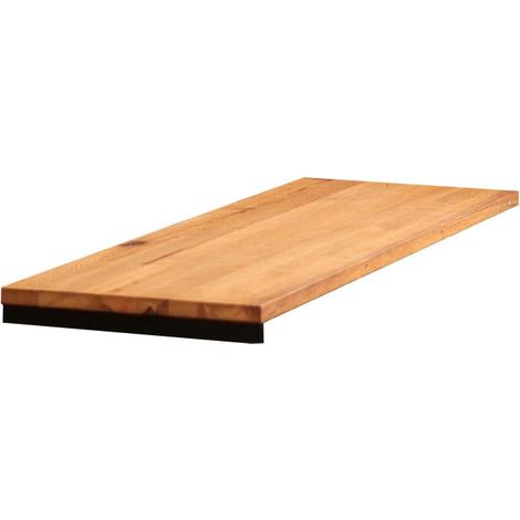 Rallonge pour table ronde extensible en chêne huilé 140 cm PALERME (50 cm) (1/5)