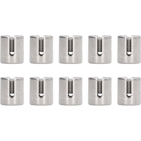 10 pièces pince à câble croisé M10 fil 316 pince de garde-corps de câble en acier inoxydable pour 3mm et moins (1/5)