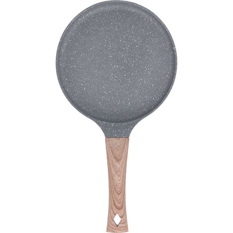 Poêle à crêpes à fond plat, poêle à frire antiadhésive en alliage d'aluminium pour la cuisine