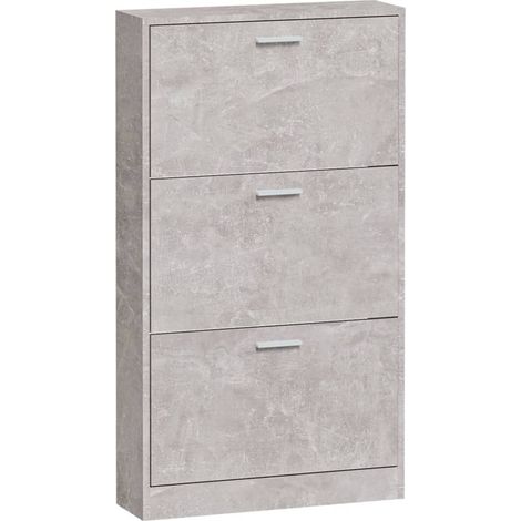Scarpiera scarpiera mobile portaoggetti ingresso corridoio soggiorno 59 x 17 x 108 cm multistrato grigio 020021819