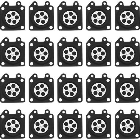 20 pièces tronçonneuse carburateur diaphragme joint 95-526-8, 95-526-9, 95-526 compatible avec les moteurs à carburateur Walbro WTA WA WT série (1/4)