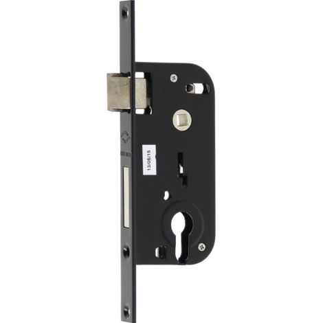 JPM Multibat serratura a mortasa nera 40 mm asse (1/3)