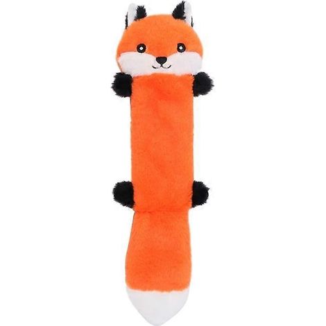 Quietschspielzeug für kleine und mittelgroße Hunde, interaktives Plüsch-Kauspielzeug, Fuchs-Zerrspiel, lustig und langlebig.