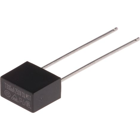 Fusible non réarmable filaire RS PRO, Sortie Radiale, 800mA, type T 250V