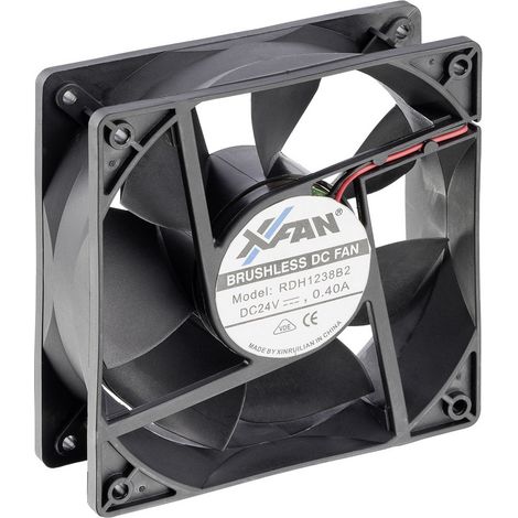 X-Fan RDH1238S Axiallüfter 24 V/DC 217.8 m³/h (L x B x H) 120 x 120 x 38 mm