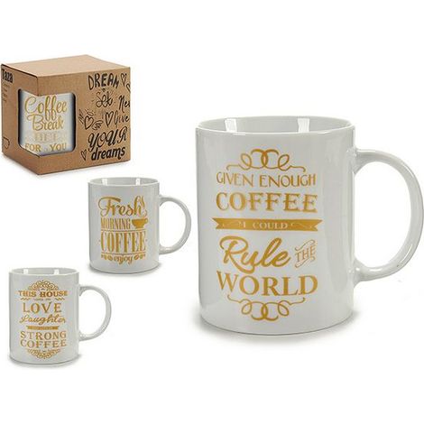 Tazza Mug Oro (7 X 9,5 X 11 Cm) (1/2)