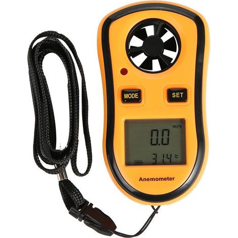 Anémomètre Numérique Portable Pour une Mesure Précise de la Vitesse du Vent Et de la Température, Mini Compteur De Vent Portatif Pour Diverses Industries (1/5)