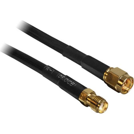 delock Antennenverlängerungskabel câble d'antenne noir 5 m (1/3)