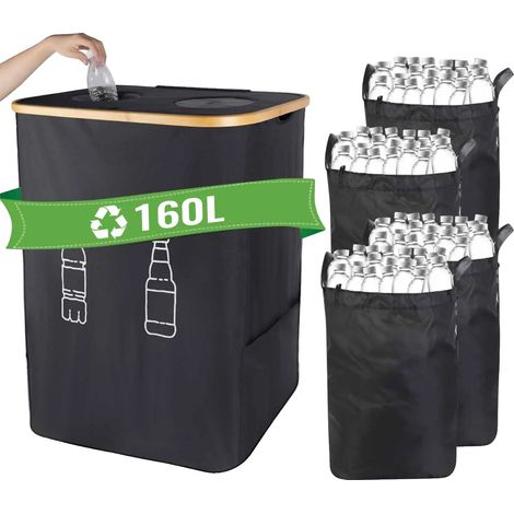 Aufbewahrungskorb, große Kapazität, geruchsdichter Deckel, 160L, XL (1/2)