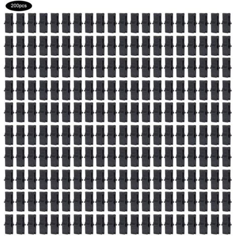 Serre Fixation Clip 200 Pcs Clip de serre PP Serre Film Clip De Fixation Pince Serre Accessoires pour Filet en Plastique Film (1 x 0.4 po)