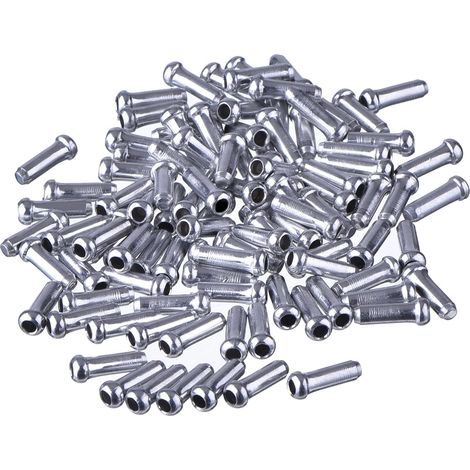 100 Pièces Embouts de Câble de Frein pour Vélo de Montagne Embout Gaines Alliage en Argent (1/5)