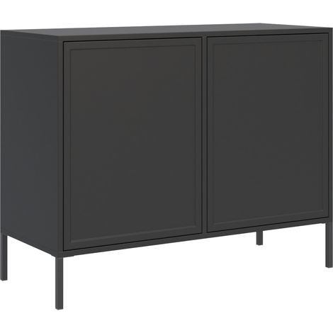 Sideboard a 2 ante - nero, 100 cm - VELVETO (1/5)