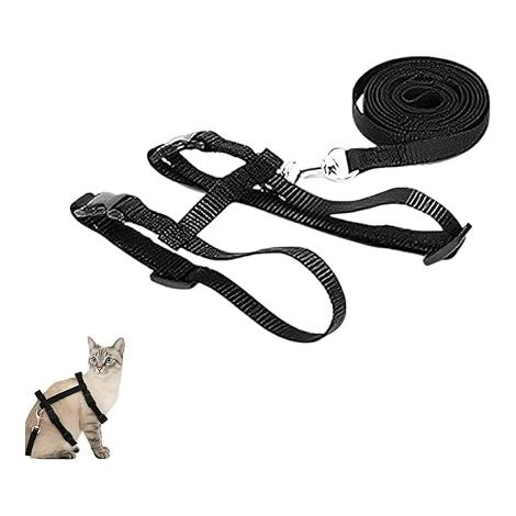 Balad Cat Vest with Leash, Adjustable Cat Harness, Adjustable Cat Harness Leash Set, Cat Harness and Leash Set, Kitten Harness for Small Pets (1/5)