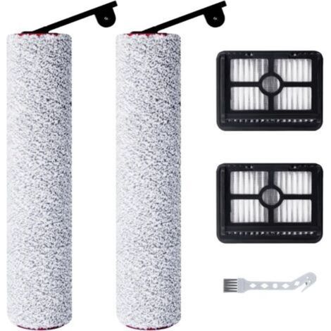Accessoires pour Dreame H12 Pro Ultra / H13 Pro Aspirateur Eau et poussière, 2 rouleaux de brosse + 2 filtres HEPA + 1 brosse de nettoyage (1/5)