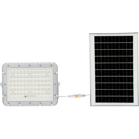 V-TAC VT-120W 7844 LED-Flutlichtstrahler, Solarmodul 15 W Neutralweiß Weiß (1/4)