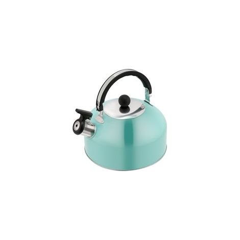 Hervidor de agua silbante de acero inoxidable de 3 litros, fondo plano, apto para inducción, gran capacidad, diseño moderno y seguro.