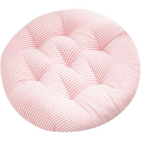 Coussins de chaise ronds rembourrés pour chaise de jardin, salle à manger, chaise de bureau 40cm rose (1/5)