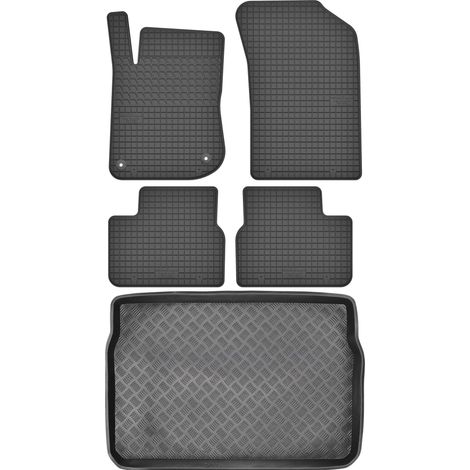 Ensemble de tapis de sol en caoutchouc pour Peugeot 208 GTI Hatchback (2013-2019) + tapis de coffre