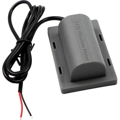 Langlebiger 12V-Gleichstrom-Elektrovibrationsmotor, 4500 U/min, mit flacher Basis. (1/5)