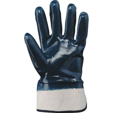 12 x GUANTI NBR PALMO E DORSO RICOPERTO IN NITRILE BLU