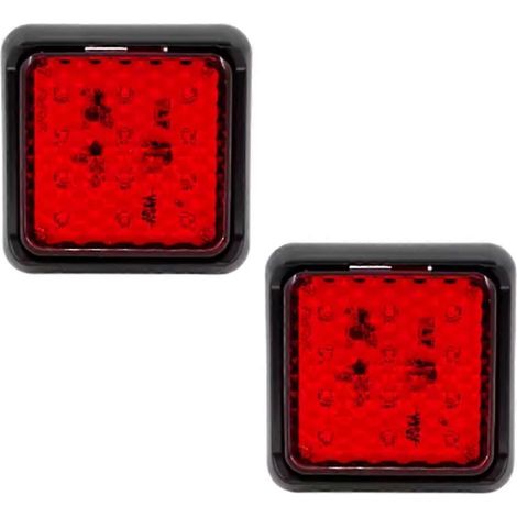2 feux arrière LED 12V/24V pour camion, feu stop, clignotant, feu de recul (1/5)