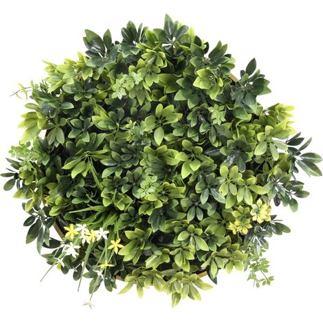 Tapis / mur végétal / jardin vertical LEAFLUXE WALL 2 50 x 50 cm vert hjh LIVING (1/5)