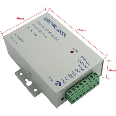 AC 110-240V à DC12v 3A 36w Alimentation Power Supply Control pour Système de Contrôle d'accès à la Porte Alimentation (1/4)