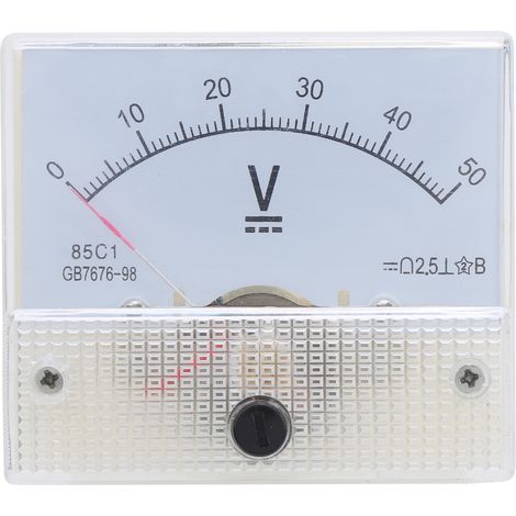 85C1 DC 050V Zeiger-Gleichstromvoltmeter, Gleichstrom-Einbaumessgerät, Messinstrument für den Einbau (1/5)
