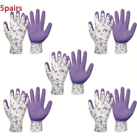 5pc gant/râteau, gants en mousse de latex imprimés et râteau en plastique, adapté pour le camping extérieur et autres scénarios (1/4)